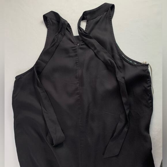 Tommy Bahama Paradiso Parrots Printed Black Silky Feel Mini Dress Women’s Size S - Picture 9 of 16